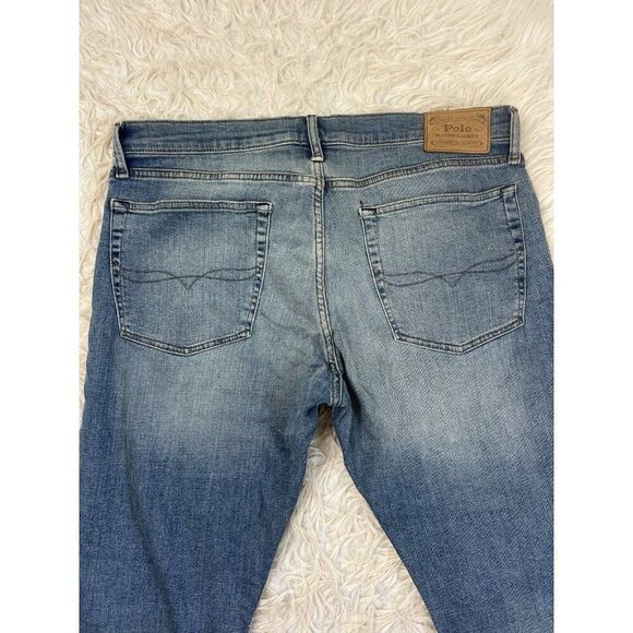 Polo Ralph Lauren Jeans Mens 36x30 Straight Leg Medium Wash Denim Pants - Picture 8 of 8